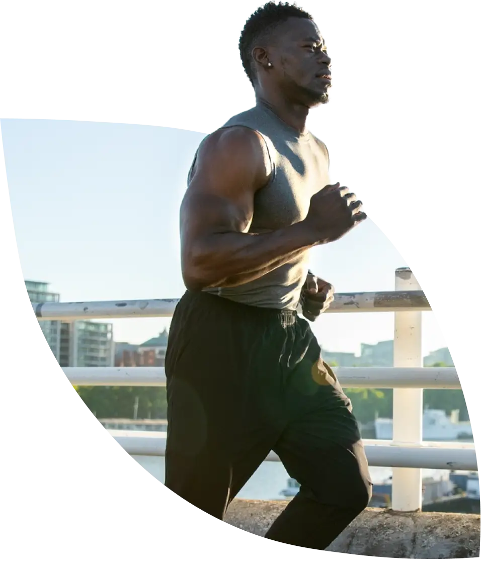 a man running